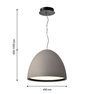 Подвес *45*40-150 см, 1*LED*38W, 3000K, Favourite Halva 4813-4P, черный