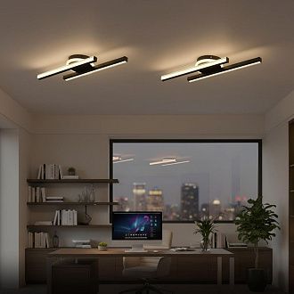 Настенный светильник 55 см, 20W, 3000-5000K, Citilux Trent CL203521, черный