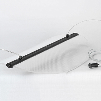 Линейно-подвесной светильник 34*35-140 см, 1*LED, 8W, 4000K, Lussole Calvert LSP-7367, черный