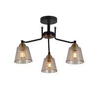 Люстра *54*34-34 см, 3*E27*60W, Freya Capella FR4017PL-03BBZ, Черный и Бронза