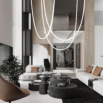 Светильник 400 см, 80W, 4000K, LOFT IT Lori 10230/4000, золото