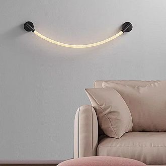 Бра 90*- см, 1*LED*18W, 3000K, Lightera Tura LE103W-93BB STAINLESS, Черный