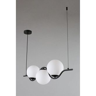 Подвесной светильник 80*15*40-120 см, 3*G9, 5W, Aployt Jagna APL.312.03.03, черный