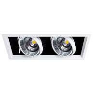 LED светильник 37 см, 50W, 4000K, Arte Lamp Merga A8450PL-2WH, белый-черный, вр 34*15 см
