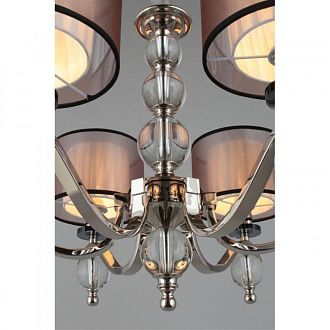 Подвесная люстра 72*70-140 см, 6*E14, 40W, Aployt FLORET APL.703.03.06, хром