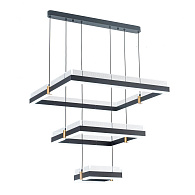 Подвесной светильник 60*60*150 см, LED 103W, 3000 / 6000K, Черный LED4U L7801-600 BK