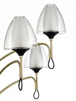Подвесная люстра  70*70 см, 6*G9 шампань, черный Vele Luce Oro VL5654P16