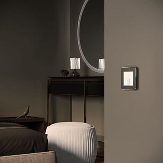 W0012608 Рамка на 1 пост Platinum, черный алюминий Werkel, 4690389184420