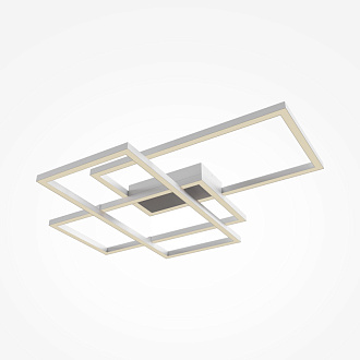 Накладной светильник 67*78*8 см, LED, 3000К-4000К, Maytoni Rida MOD015CL-L80WK белый