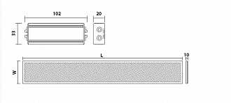 Светодиодная панель FL-LED PANEL-СL40Std  2700K 1195*295*10мм 40Вт 3400Лм БП в комплекте накладной/армстронг 