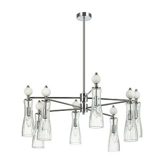Люстра *80*88-88 см, 8*E14*40W, Lumion Emily LUM8268/8, хром; белый