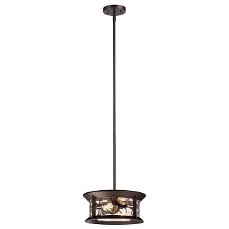 Уличный подвесной светильник Диаметр 35 см Odeon Light Mavret 4961/2 Коричневый