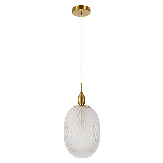 Светильник подвесной 17*22 см, 1 E14*60W,  К, Divinare Verdi 5818/03 SP-1, Латунь