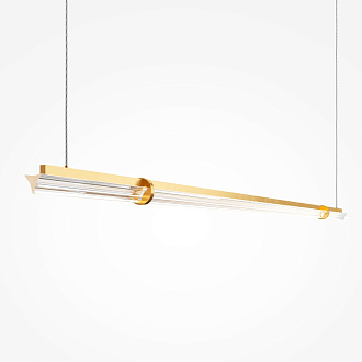 Линейный светильник 150*18*310 см, LED, 28W, 3000К, Maytoni Plume MOD340PL-L28BS3K латунный
