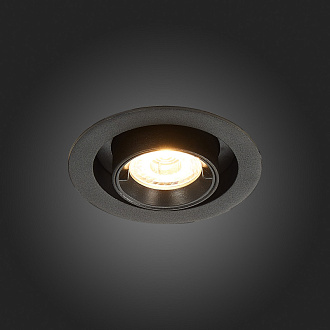 Встраиваемый светильник 9 см, 12W 3000K ST LUCE Встраиваемые светильники ST702.338.12 Черный, вр 7,5 см