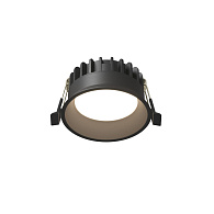 Встраиваемый светильник Downlight 9*4,6 см, 8W, 3000-4000-6000K 120° Maytoni Technical Okno DL055-8W3-4-6K-B черный, вр 8 см
