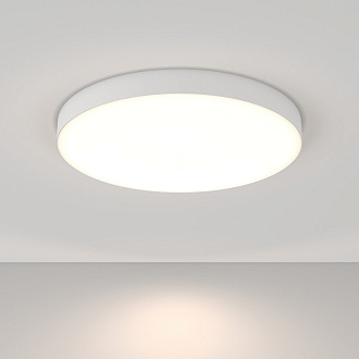 Накладной светильник 60*60*6 см, LED, 90W, 4000К, Maytoni Technical Zon C032CL-90W4K-RD-W белый
