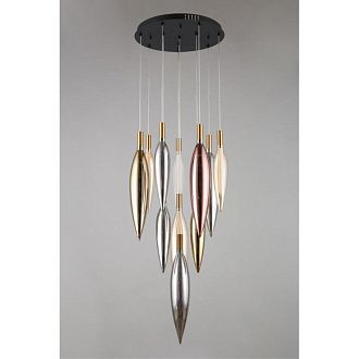 Каскадная люстра 50*100-250 см 47W, 3000K, Aployt Emilin APL.854.06.47, черный