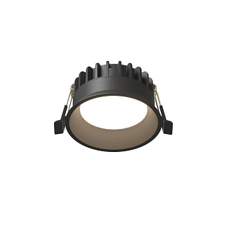 Встраиваемый светильник Downlight 9*4,6 см, 8W, 3000-4000-6000K 120° Maytoni Technical Okno DL055-8W3-4-6K-B черный, вр 8 см