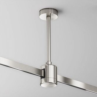 Комплектующие для трековой системы  TRA156C-IPCL1-PT 4,5*4*-18,1 см, *Maytoni technical Accessories for tracks Flarity TRA156C-IPCL1-PT, Платина