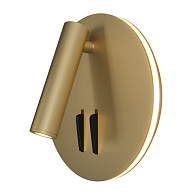 Настенное бра Maytoni Ios 176 C176-WL-01-6W-MG, 9W LED, 3000K, матовое золото