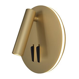 Настенное бра Maytoni Ios 176 C176-WL-01-6W-MG, 9W LED, 3000K, матовое золото