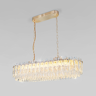 Подвесной светильник с хрусталем 90*36* см, *LED, 43W, 3000;4000;6000 Bogate's Chaleur 423/1, золото