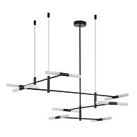 Потолочный светильник 123*17*133- см, 16*G9*640W, Odeon Light Defance 4307/16, черный