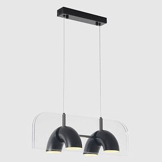 Светильник подвесной 49,5*25,2*16-223,5 см, *LED*24W, 4000K, Crystal Lux Element ELEMENT SP24W LED BLACK, Черный