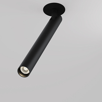 Встраиваемый светильник 3*3*32,6 см, LED, 6W, 3000К, Maytoni Technical Focus T C141RS-L300-6W3K-B черный, вр 5,5 см
