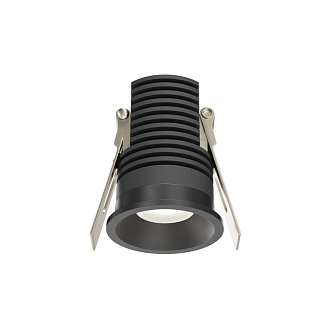 Встраиваемый светильник 3,9*3,9*5,1 см, LED, 7W, 4000К, Maytoni Technical MINI DL059-7W4K-B черный, вр 3,5 см