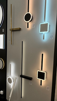 Настенный светодиодный светильник 13*62 см, 17W, 3000-4000-5500K Citilux CL203411 Стиг Черный