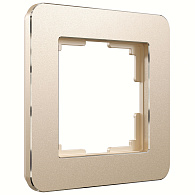 W0012611 Рамка на 1 пост Platinum, шампань Werkel, 4690389184437