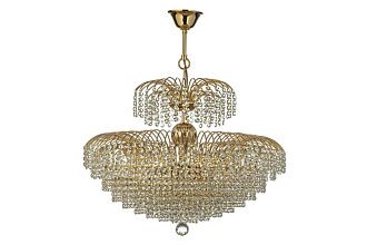 Люстра подвесная *60*45 см, 10*E14*40W, Arti Lampadari Salentino Salentino E 1.5.60.100 G, Золото