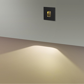 Подсветка для лестниц 8 см, 1W, 3000K, ODEON LIGHT VITTY 6650/1WL3, черный