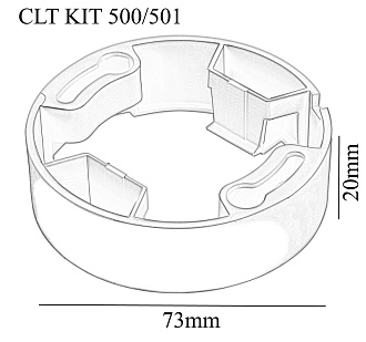 Переходник для CLT 500/501 73 см,  Crystal Lux CLT KIT 500/501, Белый