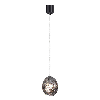 Подвес 11*11*147,5 см, 1 G9*40W, Odeon Light Mussels, черный 5038/1A