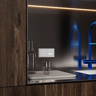 Накладка для подсветки светодиодной с датчиком, S70, серый Voltum VLS002416