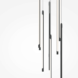 Каскадная люстра 35*35*352,5 см, LED, 46W, 3000К, Maytoni Light stick MOD236PL-L54B3K черный