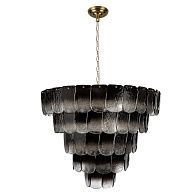Подвесная люстра 80 см, LOFT IT Gradient 10482/800 Smoke, золото