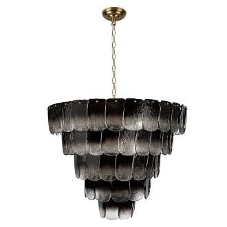 Подвесная люстра 80 см, LOFT IT Gradient 10482/800 Smoke, золото