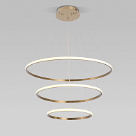Подвесной светильник 80*80*135 см,  LED*155W, 4200;6500 К, Eurosvet Collars 90264/3, латунь