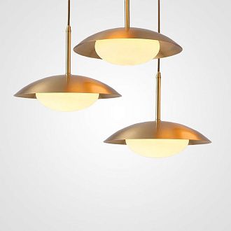 Подвесной светильник VITABY L3 Диск 80*80*10 см, 3*LED*5W, ImperiumLoft VITABY01, Латунь