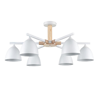 Люстра потолочная 79,5*35 см, 6*E27 Lumion COLANGE 8095/6C белый