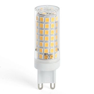 Лампа светодиодная G9, 9W, 6400K, 780 Lm, 230V JCD, LB-434 Feron 38148
