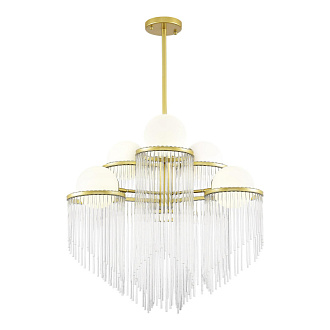 Люстра подвесная 80*70 см, 6*E27 ST LUCE Allegro SL1511.203.06 золотистый