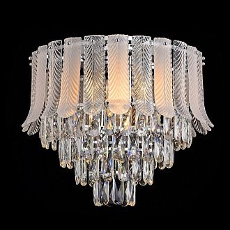 Люстра 50*50*42 см, 7*E14 Gerhort G22024/7CR+CL+WT, Хром;Белый, прозрачный