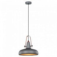 Подвесной светильник Lussole Loft LSP-9814, диаметр 32 см, серый