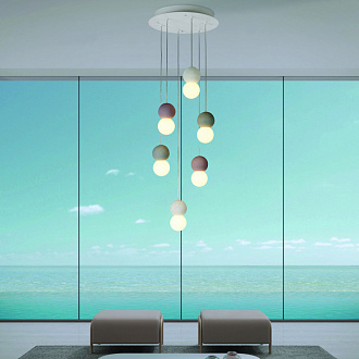 Люстра *40*321 см, E27 * 6 120W,  Mantra Galaxia 7622, белый