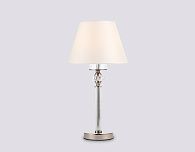 Настольная лампа с абажуром и хрусталем **50,5- см, 1*E14*40W, K, Ambrella Light High Light LH71007, никель